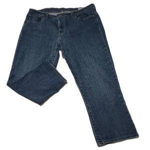 Women's Size 33 Levi's Cropped Blue Jeans Denim